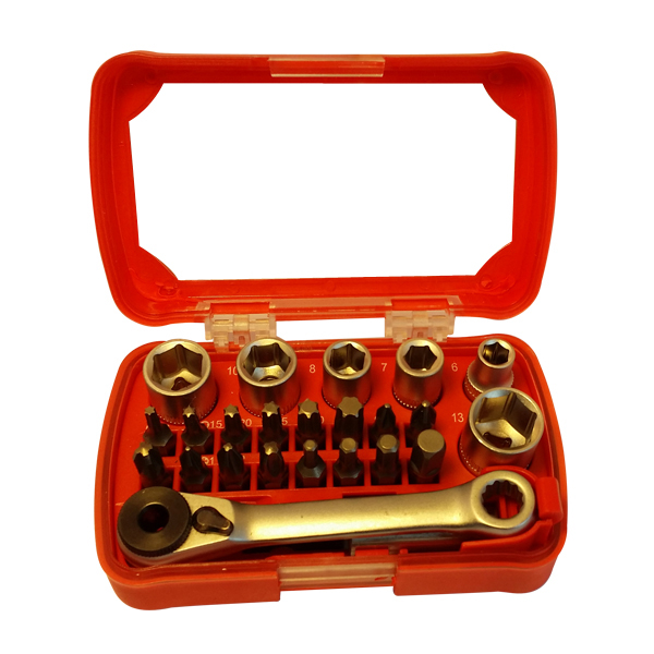 24Pcs Bits Set with Ratchet Wrench